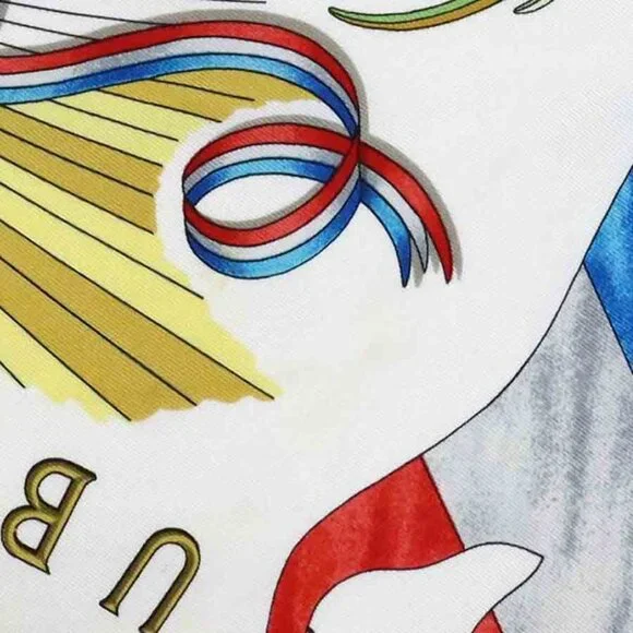 Hermes Scarf Carre 90 Orange Multicolor - Picture 7 of 10